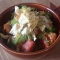 のんいく's cooksnap of when they made ゴーヤ、トマト、鶏ささみのサラダ.