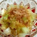 りん♥しゃね's cooksnap of when they made 鰹節が踊る♬♪　キャベツマヨ醤油おひたし.