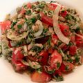 foodloverh's cooksnap of when they made モロヘイヤとトマトのサラダ♡.