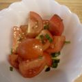mwk's cooksnap of when they made トマトの刻みネギ胡麻油サラダ★.