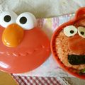 りんさな's cooksnap of when they made ＊キャラ弁＊簡単なおにぎり＊エルモ♪.