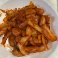 ママメイン！時々子供's cooksnap of when they made ウインナーと玉ねぎのケチャップ炒め.
