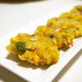 baromaman's cooksnap of when they made エコです♥ゴーヤのワタのかき揚げ.