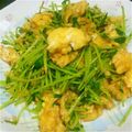 梨大好き's cooksnap of when they made 豆苗玉子炒め.