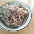 70cafe's cooksnap of when they made 簡単舞茸☆麦入り炊き込みご飯.