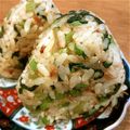 まちゃは's cooksnap of when they made 小松菜とじゃことおかかのおにぎり.