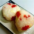 Mike929's cooksnap of when they made 福神漬とチーズのおにぎり.