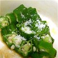 hiko336's cooksnap of when they made 簡単☆オクラと粉チーズ.