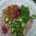 ぴよぴよlion's cooksnap of when they made （オクラと青シソ•梅干し•納豆）ネバそば.