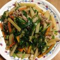 Jeria's cooksnap of when they made 新じゃがとニラの炒め物.