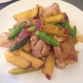 レインボーアニマル's cooksnap of when they made 鶏肉とｱｽﾊﾟﾗの甘辛炒め.
