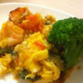 reotan420's cooksnap of when they made トマトとエビとゴーヤのとろ～り卵炒め.