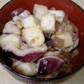 お楽しみのさなぎ's cooksnap of when they made タコとはんぺんの梅茗荷和え.