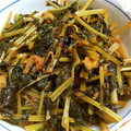 clayon's cooksnap of when they made だいこん葉と油揚げの炒め煮.