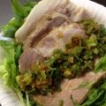 ダビデ's cooksnap of when they made 簡単つまみ☆煮豚ピリ辛ネギソースかけ.