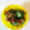 ぷうひと's cooksnap of when they made ＊オクラの＊梅干おかか和え＊.