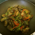 pawprints's cooksnap of when they made ☆簡単 なす ピーマン 挽肉炒め☆.