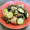 おおたち's cooksnap of when they made ズッキーニと鶏肉の甘辛炒め.