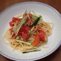 チャダチャダ's cooksnap of when they made トマトとキュウリの冷製パスタ.
