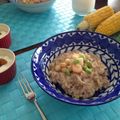 豆とこ's cooksnap of when they made 海老とアスパラ✽レモン風味リゾット.