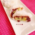 まぃぽょ's cooksnap of when they made レンジdeキウイ大福.