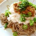 世千たまちゃん's cooksnap of when they made 夏☆ねばねば叩きお素麺＠冷たいお蕎麦.
