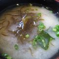 MyDining's cooksnap of when they made もずくの味噌汁.