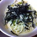 nothree's cooksnap of when they made 簡単★じゃこと野沢菜の和風パスタ.