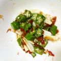 オリジナルレシピ's cooksnap of when they made オクラと長芋の梅和え.