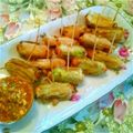 ニコニコまっきー's cooksnap of when they made チーズ入りネギ天☆ピリ甘ネギソース.