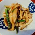 ren9648's cooksnap of when they made エリンギとアスパラの豚肉オイスター炒め.