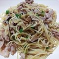 ようぴっくる's cooksnap of when they made 豚ﾊﾞﾗと干し椎茸の和風パスタ.