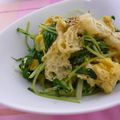 ピンクのたまご's cooksnap of when they made 水菜のシャキッと卵あえ.