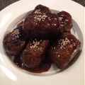 トラチノスケ's cooksnap of when they made お弁当にも❤肉巻きおにぎり.