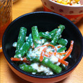 ★ゆみ〜ご★'s cooksnap of when they made ウチの定番★簡単! いんげんの白和え.