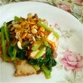 ニコニコまっきー's cooksnap of when they made 小松菜とナッツの黄身しょう油かけ.