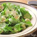 矢切のねぎちゃん's cooksnap of when they made ☆水菜と豆腐の辛子酢醤油サラダ☆.