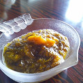 jimm's cooksnap of when they made かぼちゃのわたともずくの酢の物.