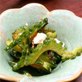 ろみこっこ's cooksnap of when they made めんつゆで♥ ゴーヤとクリチの和風サラダ.