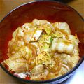 もも1002's cooksnap of when they made 豚キムチ丼.