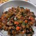 shokolat's cooksnap of when they made 納豆でカンタン♪坦々丼.