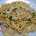reiyan1956's cooksnap of when they made イカの塩辛クリームパスタ＊.