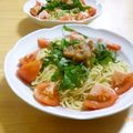 夏の記念日's cooksnap of when they made プチアレンジ☆大葉と梅干しの冷やし中華.