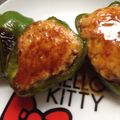さんっ's cooksnap of when they made ＊ささみdeピーマン肉詰め照り照り焼き＊.