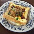 はんばぁぐ's cooksnap of when they made オーブンで簡単朝食☆お好み焼き風トースト.