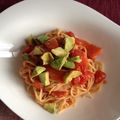 ボラボラEIエイ's cooksnap of when they made サーモンとアボカドとトマトの冷製パスタ.