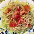 Khirakiko's cooksnap of when they made ツナトマトの冷製パスタ☆.