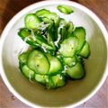 べじたりあーん's cooksnap of when they made まぁ簡単‼優しい味でキュウリの酢の物〜♫.