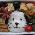hirotofumi's cooksnap of when they made にゃんまげ　　キャラ弁.