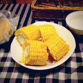 出す屋's cooksnap of when they made ぷちっとトウモロコシ～レンジde～.